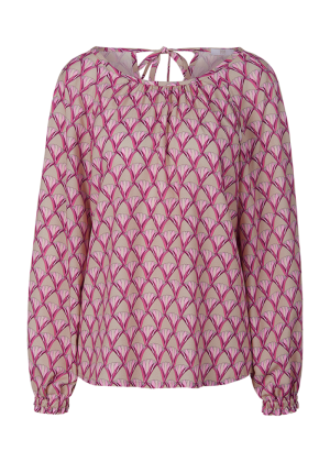 blouse  patterned  Cosmic Pink