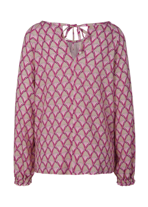 blouse  patterned  Cosmic Pink